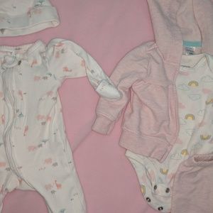 Carter's baby girl sleeper & outfit